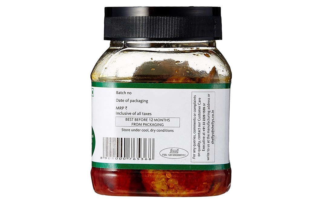Shelly's Classic Bangali Mango Pickle   Jar  500 grams